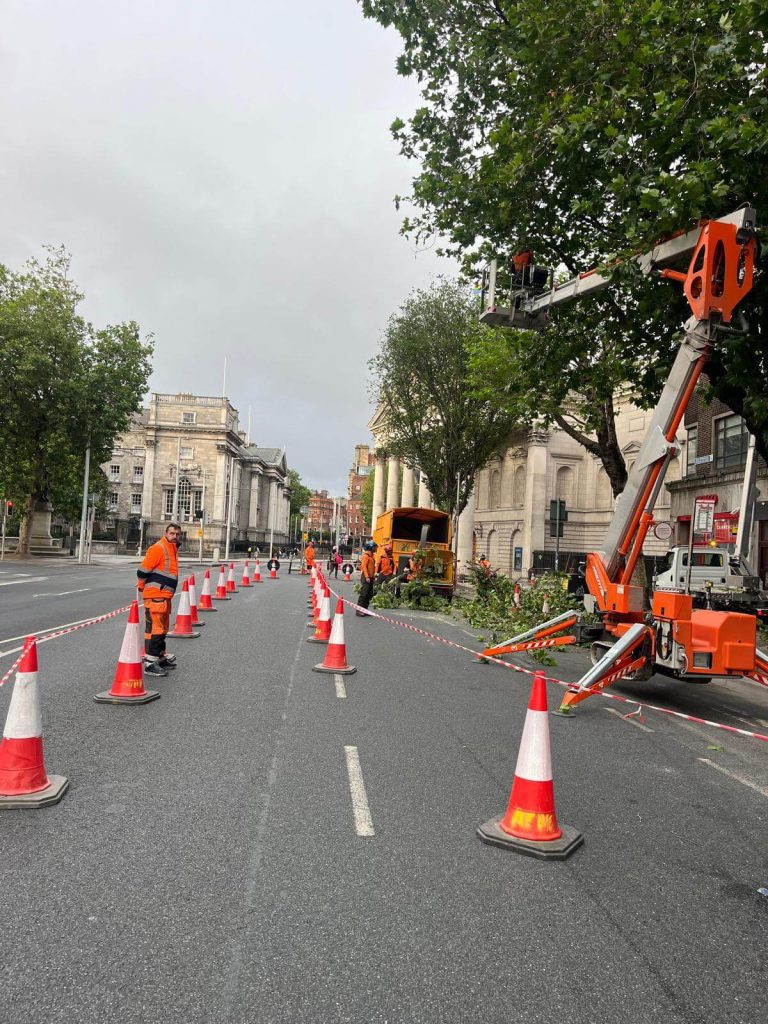 Traffic being managed